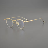 Toyo Vintage Personalized Titanium Eyeglasses Frame Round Frames Southood Gold